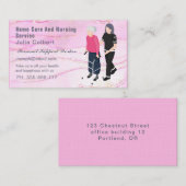 シック赤面ピンク金ゴールドグリッターマーブルアガットヘルパー 名刺 (正面/裏面)