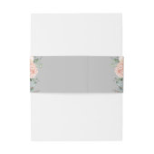 シック赤面フローラ結婚式招待状ベリーバンド 招待状ベリーバンド (裏面例)