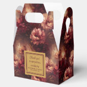 シック赤面ブルゴーニュ金ゴールドウォーター結婚カラー感謝していズ フェイバーボックス (オープン)