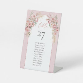 シック赤面プアニスパンパスボホアーチユーカリ 台座サイン