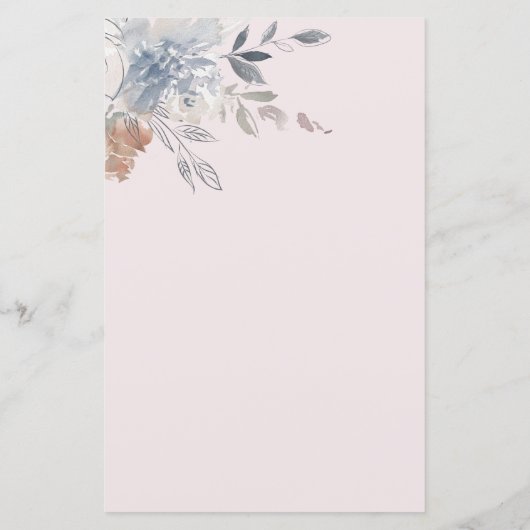 シック赤面水彩フローラカップル用アドバイス (裏面)