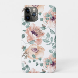 シック赤面水彩花iPhone iPadケース iPhone 11 Proケース