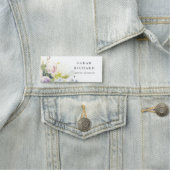 シック赤面薄紫ウォーターカラーバラフローラバンチ 名札 (インサイチュ)