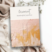 シック赤面金ゴールド油絵を描テクスチャーヘアピンディスプレイ 名刺