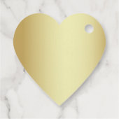 シック金ゴールドとブラック結婚式の引き出物 フェイバータグ (裏面)