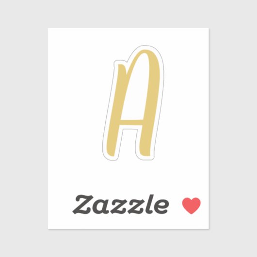 シック金ゴールドカラーモノグラムプロフェッショナル書道 シール (シート)