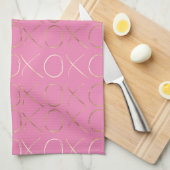 シック金ゴールドガーリーピンクグラムキソ キッチンタオル (四つ折り)