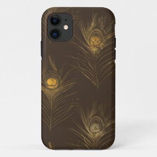 シック金ゴールドクジャックフェザーエレガントズ iPhone 11 ケース