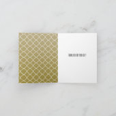 シック金ゴールドクローバーサンキュー サンキューカード (内部)