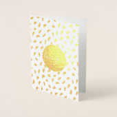 シック金ゴールドグラムサークルラブユー 箔カード (正面)