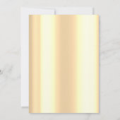 シック金ゴールドグリッターエッフェルタワードリップスキンセアニラ 招待状 (裏面)