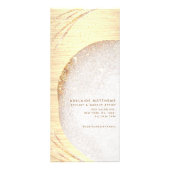 シック金ゴールドグリッタースタイリストサロン価格リストメニュー ラックカード (裏面)