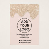 シック金ゴールドグリッタードリップス数々のトッドイヤリングディスプレイ (裏面)