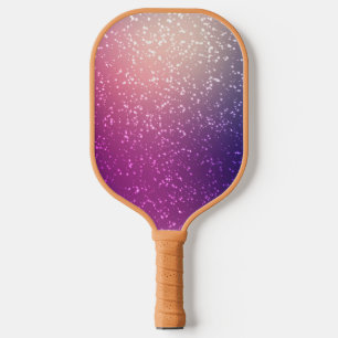 シック金ゴールドグリッターモノグラムスクリプト名 ピックルボールラケット