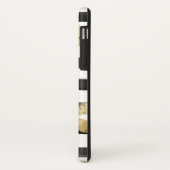 シック金ゴールドグリッターリップス&ストライプモノグラム Case-Mate iPhoneケース (裏面/左)