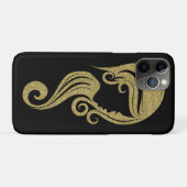 シック金ゴールドグリッター美しいガールヘア&メイクアップサロン Case-Mate iPhoneケース (裏面(横))