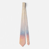シック金ゴールドグリッター虹色ホログラフィック勾配 ネクタイ (正面)