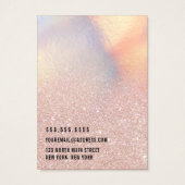 シック金ゴールドグリッター虹色ロゴネックレスディスプレイ (裏面)