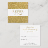 シック金ゴールドグリッター 紹介カード (正面/裏面)