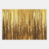 シック金ゴールドグリッツ ラッピングペーパーシート (正面2)