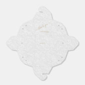 シック金ゴールドサンキューホワイトフィリグリー結婚式の引き出物B フェイバーボックス (折り畳みなし)