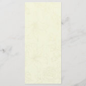 シック金ゴールドスエレガントクリプトフローラフレ結婚ームのメニュー メニュー (裏面)