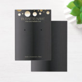 シック金ゴールドスポットダークジュエリーとイヤリングディスプレイ (デスク)