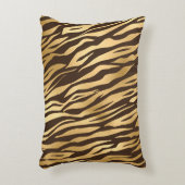 シック金ゴールドタイガーエレガントプリントかわいらしグラム アクセントクッション (正面(垂直))