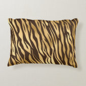 シック金ゴールドタイガーエレガントプリントかわいらしグラム アクセントクッション (裏面)