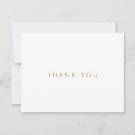 シック金ゴールドタイポグラフィサンキューカード サンキューカード