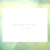 シック金ゴールドタイポグラフィビジネスドア ウィンドウサイン (シート3)