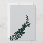 シック金ゴールドタイポグラフィフローラグ結婚レーズ 招待状 (裏面)