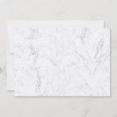 シック金ゴールドタイポグラフィホワイトマーブル50周年 招待状 (裏面)