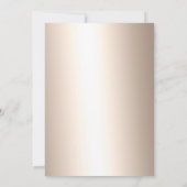 シック金ゴールドタイポグラフィ雪の休日パーティメタリック 招待状 (裏面)