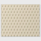 シック金ゴールドチェロミュージックミュージシャンラッピング紙 ラッピングペーパー (フラット)