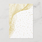 シック金ゴールドディアー&紙吹雪結婚ズ詳細 エンクロージャーカード (裏面)