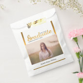 シック金ゴールドトレンディー卒業パーティクラス20XX フェイバーバッグ (封をした状態)