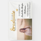 シック金ゴールドトレンディー卒業パーティクラス20XX 横断幕 (縦)