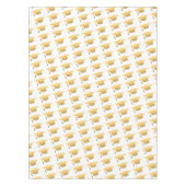 シック金ゴールドトレンディー卒業パーティーグラードキャップ テーブルクロス (正面)