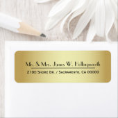 シック金ゴールドトーカスタムン差出人住所 ラベル (インサイチュ)