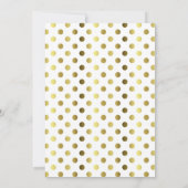 シック金ゴールドトーンカスタム誕生日招待状 招待状 (裏面)