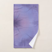 シック金ゴールドバイオレット抽象芸術フローラ バスタオルセット (ハンドタオル)