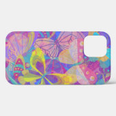 シック金ゴールドバタフカラフルロ Case-Mate iPhoneケース (裏面 (横))