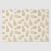 シック金ゴールドパイナップルトロピカルアイボリー 薄葉紙 (正面)