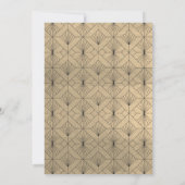 シック金ゴールドパンプキンブラックハローウィンパーティ 招待状 (裏面)