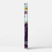 シック金ゴールドパープルマーブルモノグラム Case-Mate iPhoneケース (裏面 / 右)