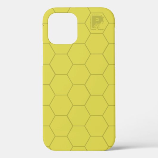 シック金ゴールドビーモノグラムケースメイトiPhoneケース Case-Mate iPhoneケース (裏面)