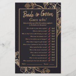 シック金ゴールドフェイクメタルバラブライダルシャワーゲーム