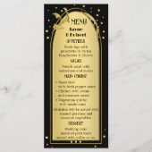 シック金ゴールドブラックデコスタイル結婚ズ メニュー (正面)