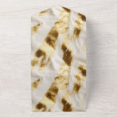 シック金ゴールドホワイトコウィド オールインワン招待状 (外側)